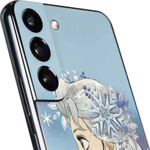 Disney Frozen Elsa Side Portrait Art Galaxy S22 Plus Skin